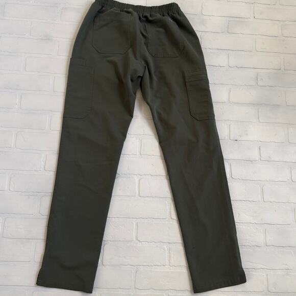 FIGS Technical Collection Women's Olive Green Top and Pants Set Multipocket sz S - Picture 5 of 11